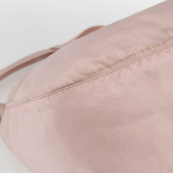 PRADA Shoulder Bag Nylon Pink Silver Auth 157013