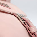 PRADA Shoulder Bag Nylon Pink Silver Auth 157013-14