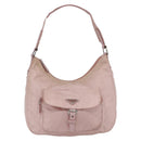 PRADA Shoulder Bag Nylon Pink Silver Auth 157013-2