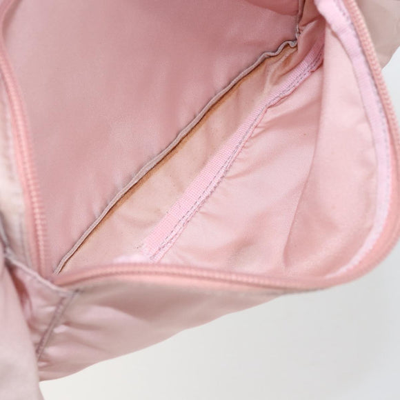 PRADA Shoulder Bag Nylon Pink Silver Auth 157013