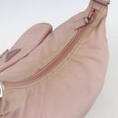 PRADA Shoulder Bag Nylon Pink Silver Auth 157013-6