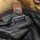 PRADA Tote Bag Nylon Yellow Silver Auth 157014-19
