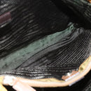 PRADA Tote Bag Nylon Yellow Silver Auth 157014-11