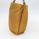PRADA Tote Bag Nylon Yellow Silver Auth 157014-4