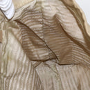 PRADA Tote Bag Nylon Beige Silver Auth 157015-20