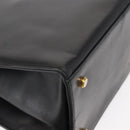 Salvatore Ferragamo Gancini Shoulder Bag Leather Black Gold Auth 157016-10