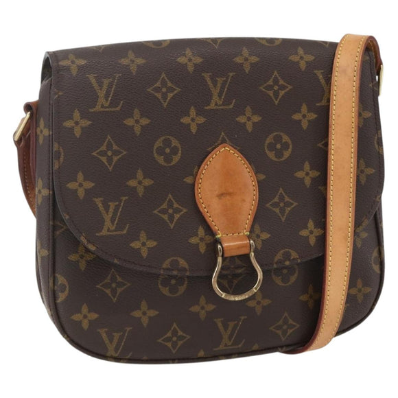 LOUIS VUITTON Monogram Saint Cloud GM Shoulder Bag M51242 LV Auth 157018