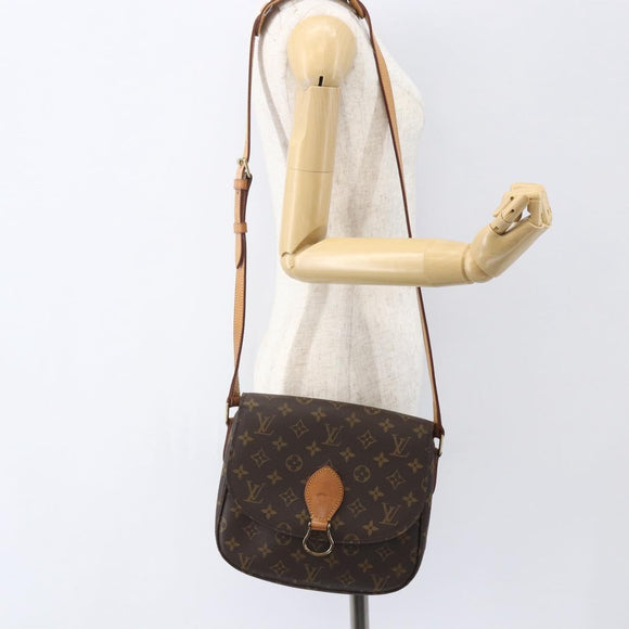 LOUIS VUITTON Monogram Saint Cloud GM Shoulder Bag M51242 LV Auth 157018