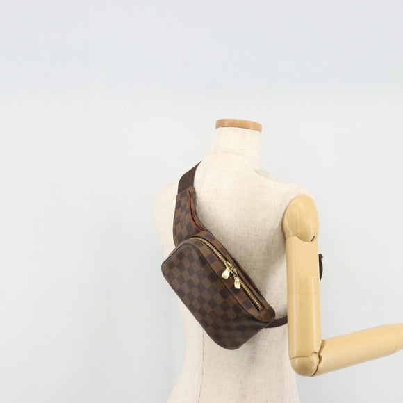 LOUIS VUITTON Damier Ebene Geronimos Shoulder Bag N51994 LV Auth 157020