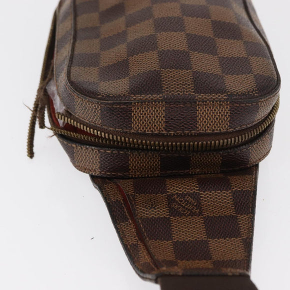 LOUIS VUITTON Damier Ebene Geronimos Shoulder Bag N51994 LV Auth 157021