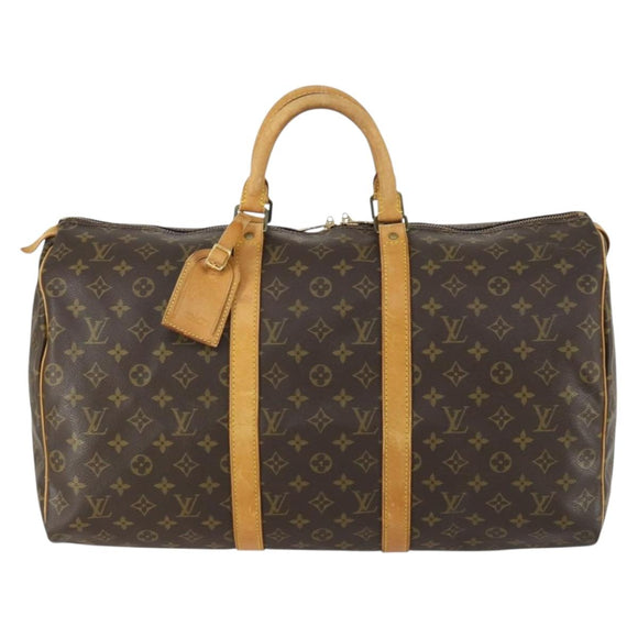 LOUIS VUITTON Monogram Keepall 50 Boston Bag M41426 LV Auth 157023