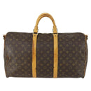 LOUIS VUITTON Monogram Keepall Bandouliere 50 Boston Tasche M41416 LV Auth 157024-13
