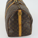 LOUIS VUITTON Monogram Keepall Bandouliere 50 Boston Tasche M41416 LV Auth 157024-4