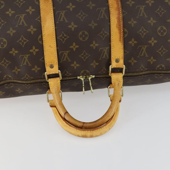 LOUIS VUITTON Monogram Keepall Bandouliere 50 Boston Tasche M41416 LV Auth 157024