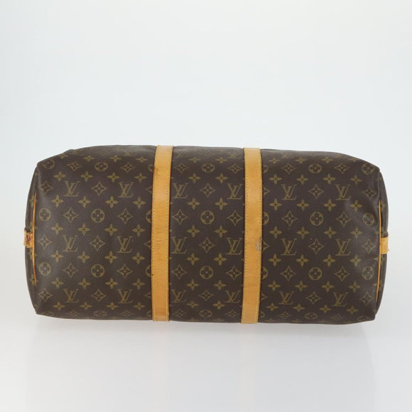 LOUIS VUITTON Monogram Keepall Bandouliere 50 Boston Tasche M41416 LV Auth 157024