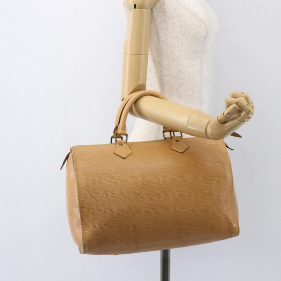 LOUIS VUITTON Epi Speedy 30 Hand Bag Beige LV Auth 157028