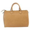 LOUIS VUITTON Epi Speedy 30 Hand Bag Beige LV Auth 157028-2