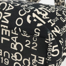 CHANEL Bysy line Tote Bag Canvas Black CC Auth 157029-10