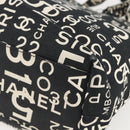 CHANEL Bysy line Tote Bag Canvas Black CC Auth 157029-12