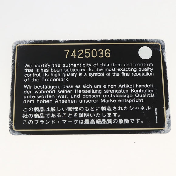 CHANEL Bysy line Tote Bag Canvas Black CC Auth 157029