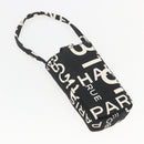 CHANEL Bysy line Tote Bag Canvas Black CC Auth 157029-23