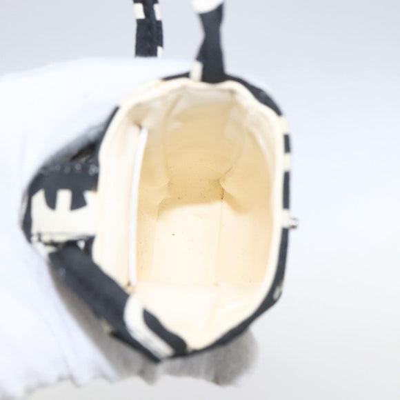 CHANEL Bysy line Tote Bag Canvas Black CC Auth 157029