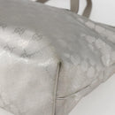 GUCCI GG Implementation Tote Bag PVC Silver 211137 Auth 157030-9