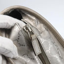 GUCCI GG Implementation Tote Bag PVC Silver 211137 Auth 157030-10