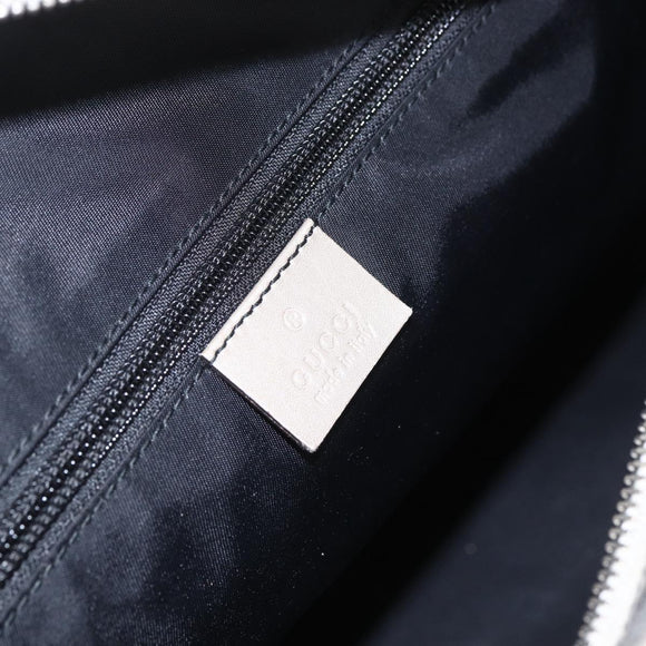 GUCCI GG Implementation Tote Bag PVC Silver 211137 Auth 157030