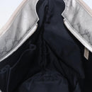 GUCCI GG Implementation Tote Bag PVC Silver 211137 Auth 157030-20