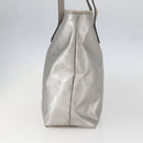 GUCCI GG Implementation Tote Bag PVC Silver 211137 Auth 157030-4
