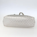 GUCCI GG Implementation Tote Bag PVC Silver 211137 Auth 157030-5