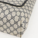 GUCCI GG Supreme Sherry Line Tote Bag PVC Navy Gold 904 02 003 Auth 157032-9