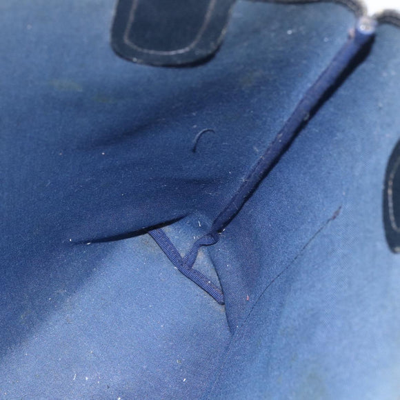 GUCCI GG Supreme Sherry Line Tote Bag PVC Navy Gold 904 02 003 Auth 157032