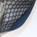 GUCCI GG Supreme Sherry Line Tote Bag PVC Navy Gold 904 02 003 Auth 157032-20