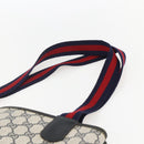 GUCCI GG Supreme Sherry Line Tote Bag PVC Navy Gold 904 02 003 Auth 157032-8