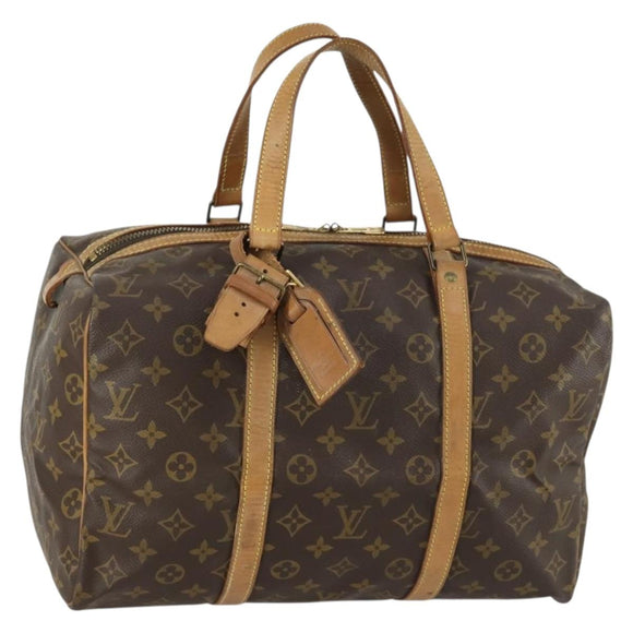 LOUIS VUITTON Monogram Sac Souple 35 Boston Bag M41626 LV Auth 157033