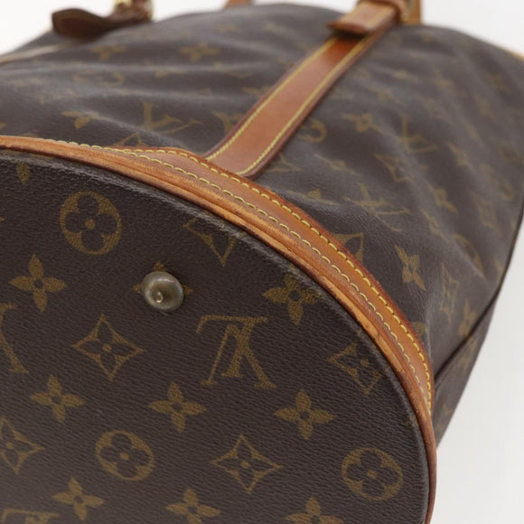 LOUIS VUITTON Monogram Bucket GM Shoulder Bag M42236 LV Auth 157036
