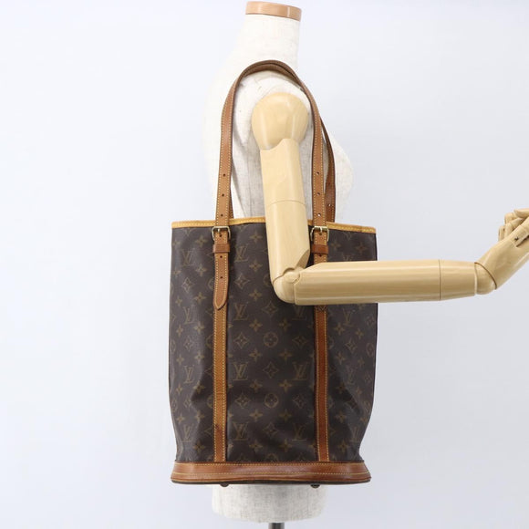 LOUIS VUITTON Monogram Bucket GM Shoulder Bag M42236 LV Auth 157036