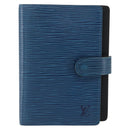 LOUIS VUITTON Epi Agenda PM Day Planner Cover Blue R20055 LV Auth 157040-13