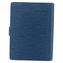 LOUIS VUITTON Epi Agenda PM Day Planner Cover Blue R20055 LV Auth 157040-2