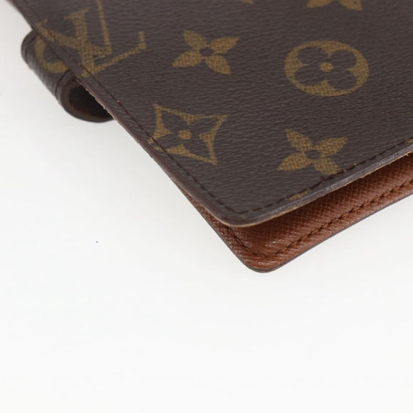 LOUIS VUITTON Monogram Agenda PM Day Planner Cover R20005 LV Auth 157044