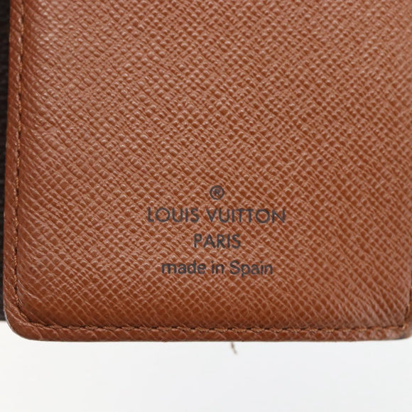 LOUIS VUITTON Monogram Agenda PM Day Planner Cover R20005 LV Auth 157044