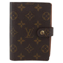 LOUIS VUITTON Monogram Agenda PM Day Planner Cover R20005 LV Auth 157044-13