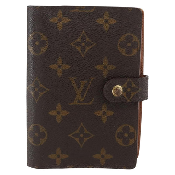LOUIS VUITTON Monogram Agenda PM Day Planner Cover R20005 LV Auth 157044