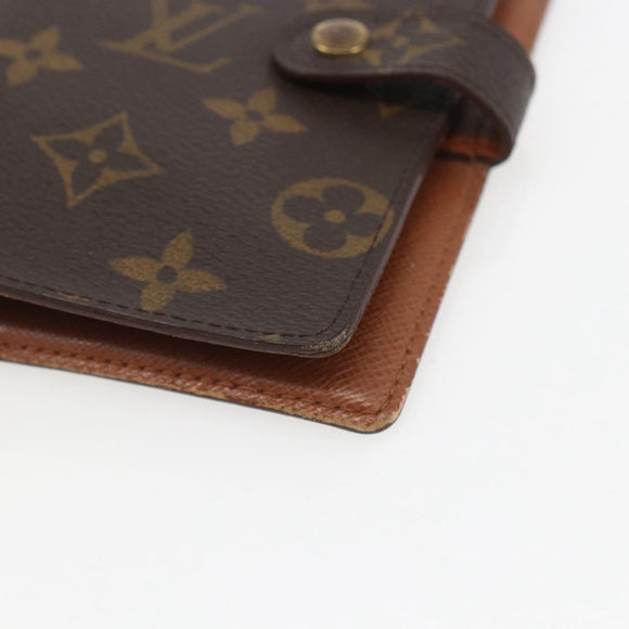LOUIS VUITTON Monogram Agenda PM Day Planner Cover R20005 LV Auth 157044