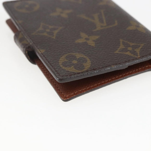 LOUIS VUITTON Monogram Agenda Mini Day Planner Cover R20007 LV Auth 157045