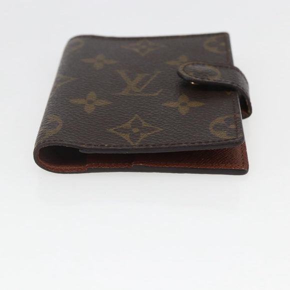 LOUIS VUITTON Monogram Agenda Mini Day Planner Cover R20007 LV Auth 157045