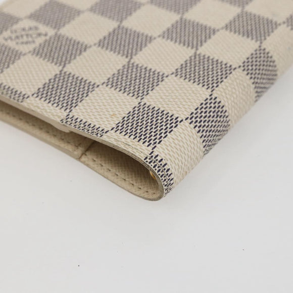 LOUIS VUITTON Damier Azur Agenda PM Day Planner Cover R20706 LV Auth 157046
