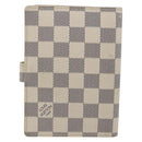 LOUIS VUITTON Damier Azur Agenda PM Day Planner Cover R20706 LV Auth 157046-2